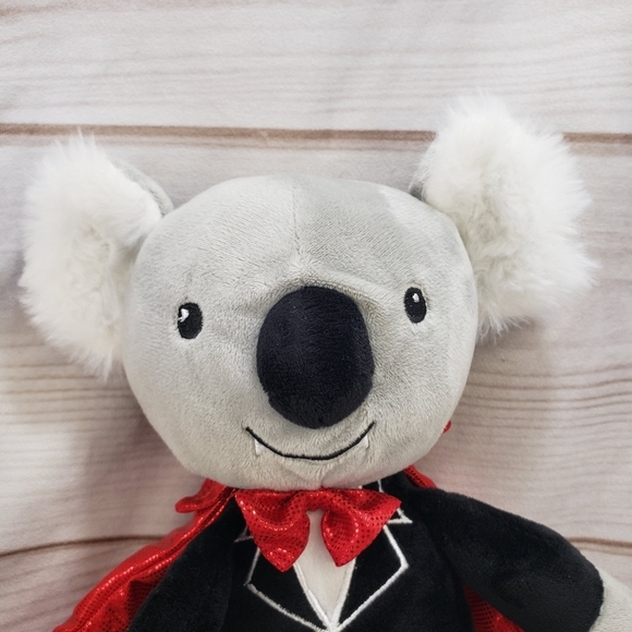 Halloween Vampire Koala Bear Rattle Plush Stuffed Toy Spark Create Imagine 16 In - Picture 2 of 11